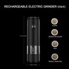 Electric Pepper Grinder Black Usb Charging High Hardness Wear Resistant
