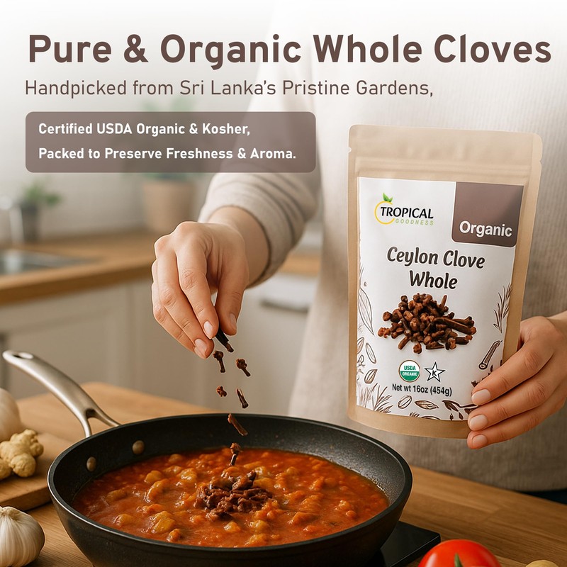 Tropical Goodness Cloves Whole Organic 16 oz (1 lb) |