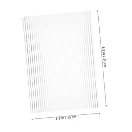 Angoily A5 Planner Cover Binder Acrylic Protector 6 Hole Binder Jacket View Window