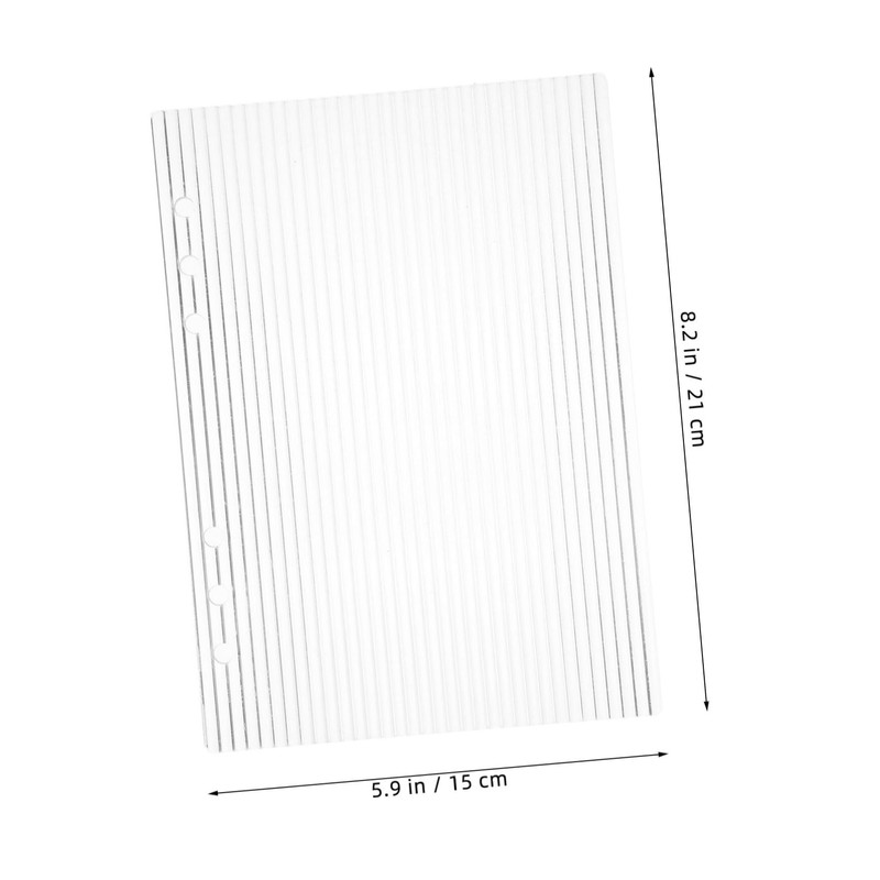 Angoily A5 Planner Cover Binder Acrylic Protector 6 Hole Binder