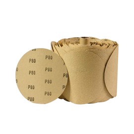 S SATC 100 PCS PSA Sanding Discs 6 Inch Adhesive Backed Sandpaper 80 Grit Sander Attachment for Drill Self Stick Aluminum Oxide Round Automotive Sandpaper with Sticky Back