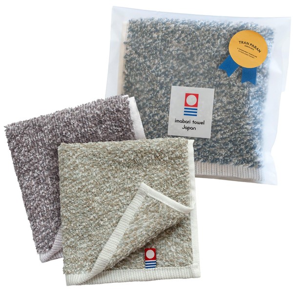 Trampalan Imabari Towel, Handkerchief, Gift, Individual Packaging, Approx. 9.1 x