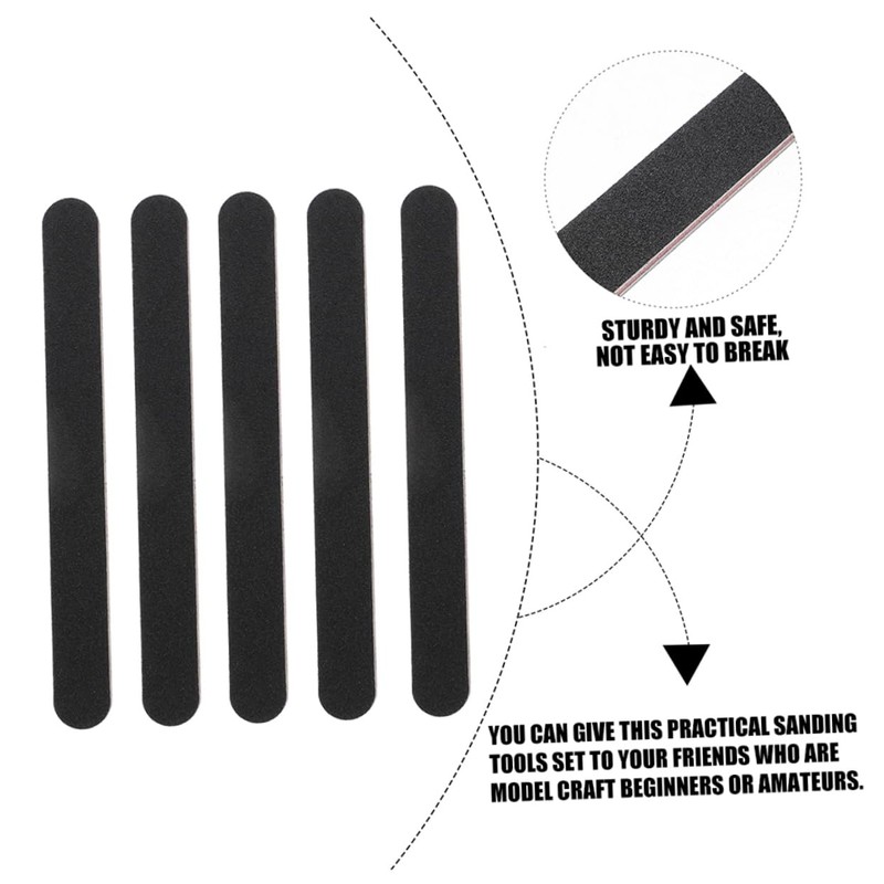 ULTECHNOVO Sanding Sticks for Model Craft 12pcs Set Model Sandpaper