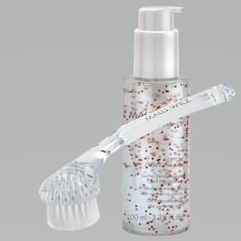 Malu Wilz Detox Cleansing Gel 100 ml & Face Brush in Beauty Set, Skincare Cleansing Gel for Thorough & Mild Facial Cleansing, Vegan