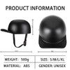 Yesmotor Baseball Motorcycle Helmet Half Cap for Bike Cruiser Chopper