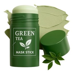 SHUIKU Mascarilla De Té Verde En Barra: Elimina Puntos Negros Y Limpia Poros Profundos Con Arcilla. Mascarilla Facial Desintoxicante Para Piel Grasa Y