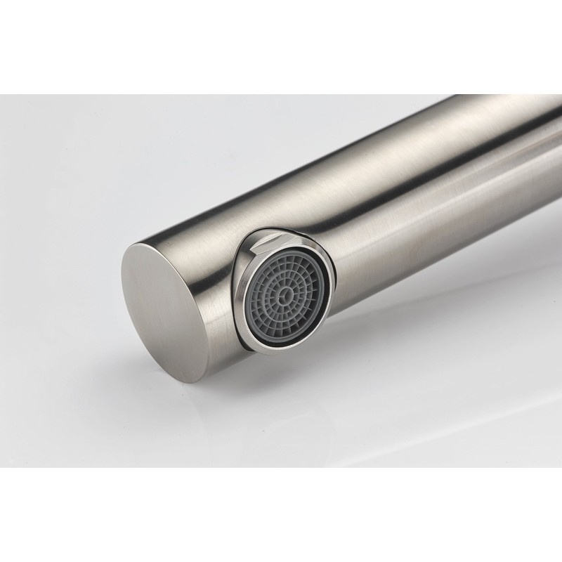 Sumerain Wall Mount Bathroom Faucet Brushed Nickel,Valve Included