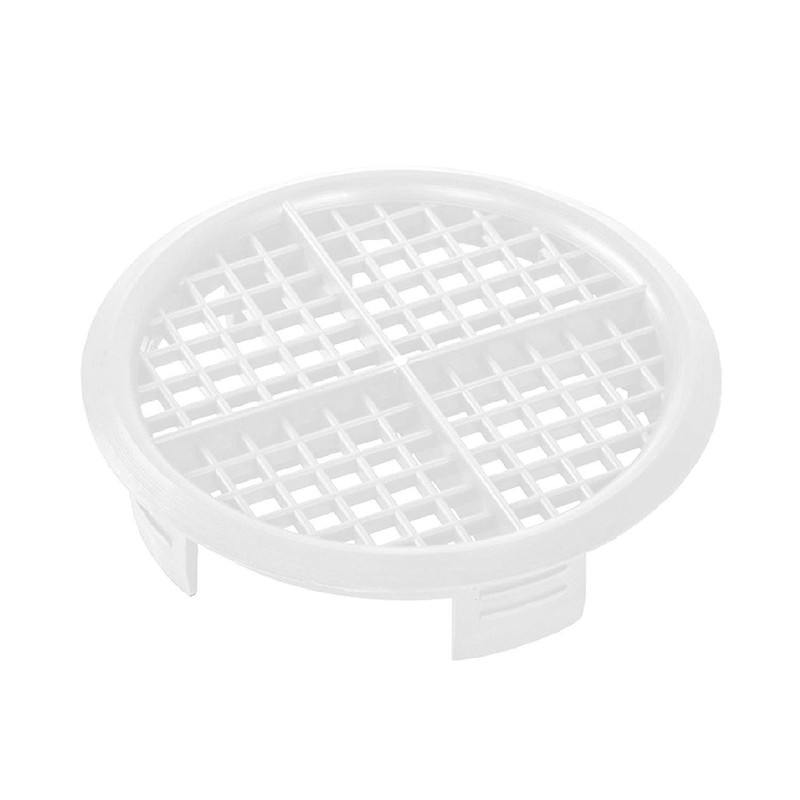 50 x 70mm White Plastic Round Soffit Air Vents /