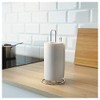 Ikea TORKAD Kitchen roll Holder, Silver-Colour with TSS Cotton Balls