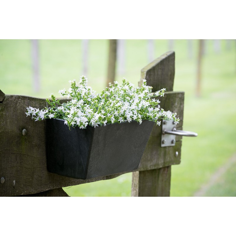 Artstone Ella wall pot, 22x15x17 cm, grey