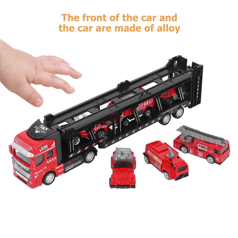 32cm Car Carrier Truck for Boys with 6 Small Car