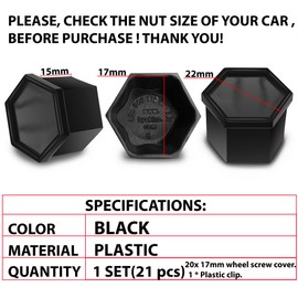 SkinoEu Wheel Nut Covers Bolts Caps Universal 17mm With Removal Tool UK Flag NC 28