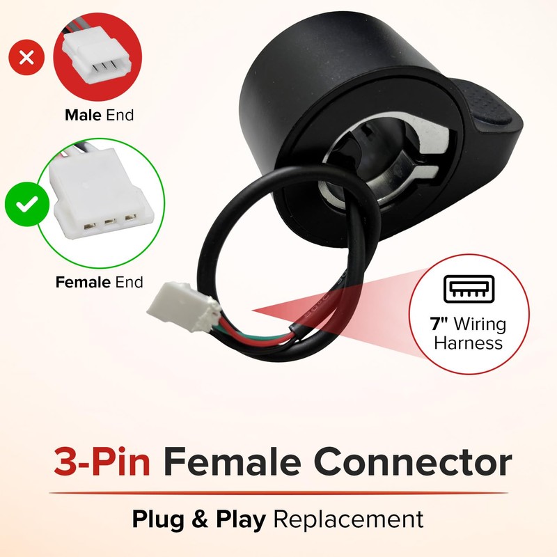 AlveyTech 3-Wire Thumb Throttle for the Hover-1 Alpha Electric Scooter