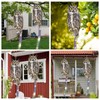 OffiCreative 2PCS Reflective Hanging Hawk Fake Owl Decoration, Realistic Hanging