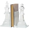 Deco 79 Crystal Chess Decorative Bookends Oversized Non Skid Bookends