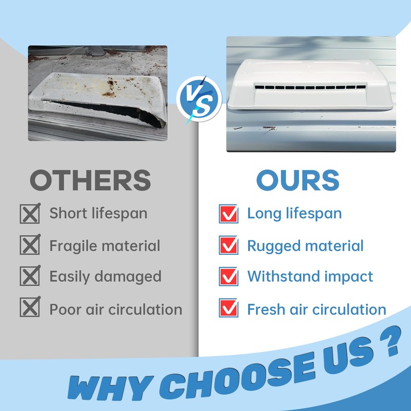 HECASA RV Refrigerator Vent Cover Compatible with Dometic Vents Direct