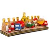 Aviv Judaica Hanukkah Menorá de construcción infantil con piezas y