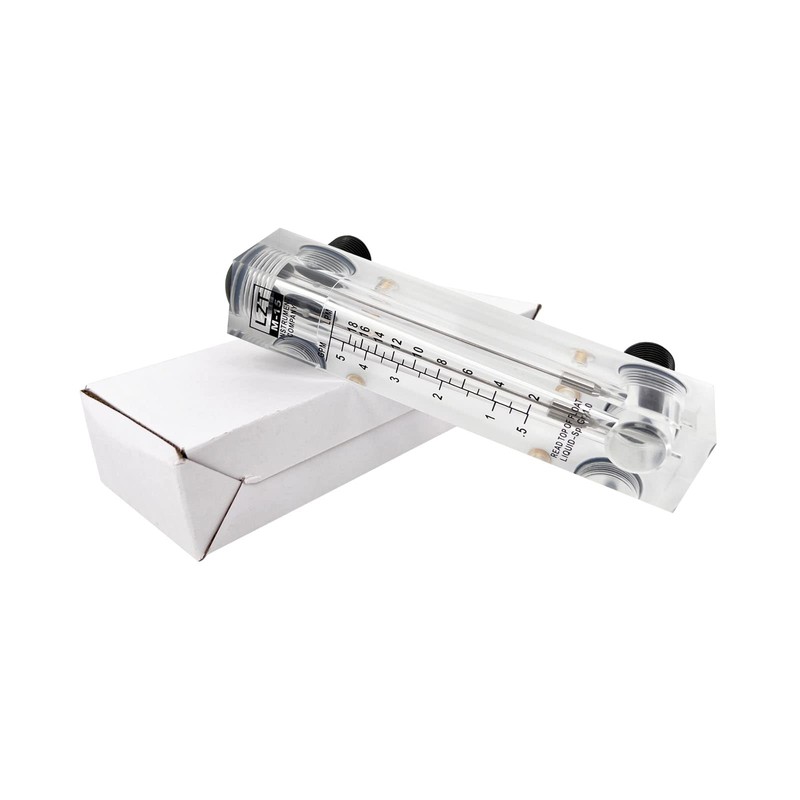 Xnrtop LZT M-15 0.5-5GPM 2-18LPM Water Flow Meter Panel Mount