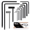 Rustark 13Pcs Guitar Allen Wrench Truss Rod Wrench Set, 4mm