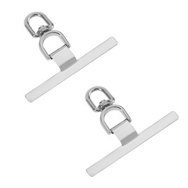 Gosknor 2pcs Metal Phone Lanyard Patches, Universal Cell Phone Tether Tabs Phone Lanyard Pads Adhesive-Free Cellphone Replacement Parts for Full-Coverage Phone Cases