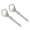 sourcing map M4 3/16"x2.36" Stainless Steel Eye Bolts Threaded Screw
