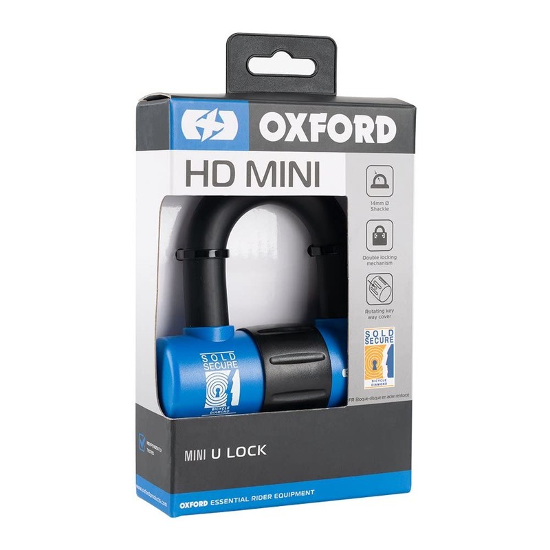 Oxford Products LK181 HD Mini U Lock 14mm. Bicycle Diamond