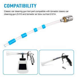 KEYDINHT Car Cleaning Gun Part For Tornador Weighted Tube Replacement Parts Classic Car Cleaning Gun Tool Z-010 & Air Blow Out Tool Z-014, High-Speed Rotating Replacement Tubes for Tornado (1 Piece)