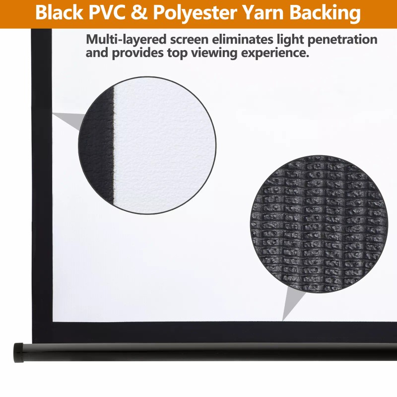 SEGAWE 72" Diagonal Dimension Pull Down Projection Movie Theater Screen