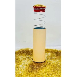 Potato Parcel Spring Loaded Glitter Bomb Multicolor Glitter Poppers for Wedding Celebration, Birthday Party, Pranks, Graduation, Christmas Eve and New Year Celebration with Sticker Personalization