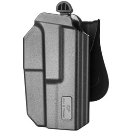 Compatible with Glock 17 Holster,OWB Paddle Holster Fit Glock 17 19 23 31 32(Gen 1-5) 丨Glock 22(Gen 1-4) 丨Glock 19X 45,Outside Waistband Carry,Quick Release丨Adjustable Cant - Right Hand