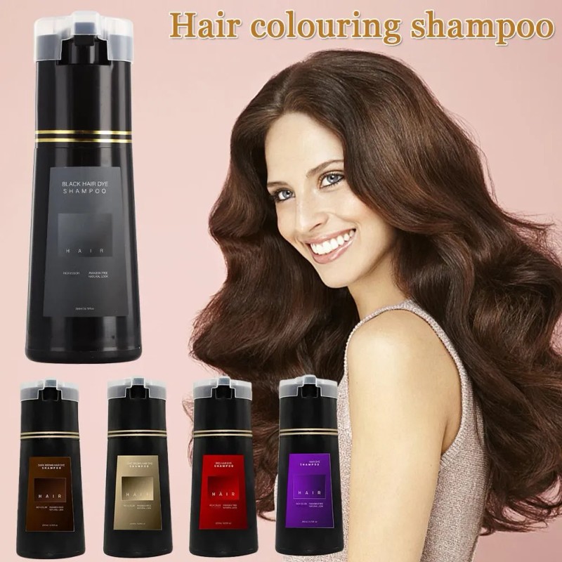 Champú Teñir Cabello Tinte Instantáneo