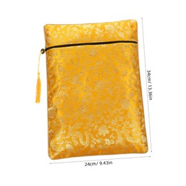 Gadpiparty Versatile Multi Function Pencil Bag Capacity Zipper Storage Pouch for Documents Notebooks and Stationery Portable Pattern