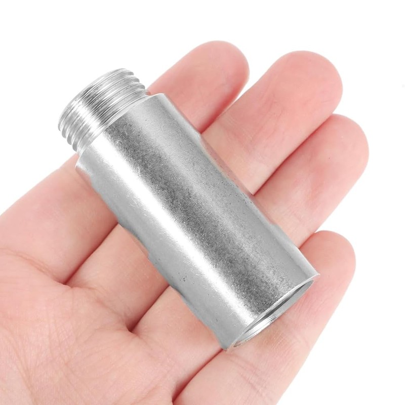 Laroal 2Pcs Stainless Steel Reducer Coupling Faucet Extension Tube Adapter