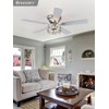 Breezary 52 inch Flush Mount Ceiling Fans with Lights Remote
