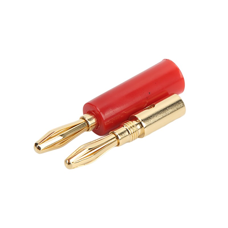 10PCS Banana Plugs 4mm Audio Jack Connector Solderless Six Blade