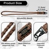 DDOUT Heavy Duty Paracord Badge Lanyard and Keychain with USA