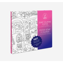 Omy Poster Giant Colouring Party encadrable (70 x 100 cm)