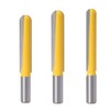 Bestgle 3pcs 1/2 Inch Shank Ball Nose Core Box Router