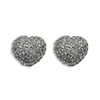 Sassy Clips Puffy Heart For Your Flips Silver
