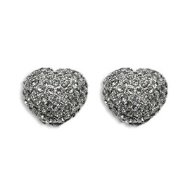Sassy Clips Puffy Heart For Your Flips Silver