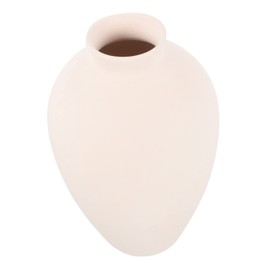 ULTECHNOVO Modern White Ceramic Flower Vase Nordic Style Desktop Decor for Dried Flowers Bouquets for Bookshelf Table Centerpiece Aesthetic Home Decoration