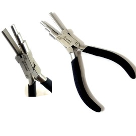 1 EA German Heavy Duty Bail Making Pliers -LITTLE WRAPPER LOOPING PLIER, 5, 7, 10MM LOOPS, WIRE WRAPPING JEWELRY PLIERS -WITH NON-SLIP COMFORT GRIP HANDLE