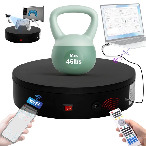 Programmable Motorized Electric Turntable Rotating Display Stand Rotating Platform Spinning