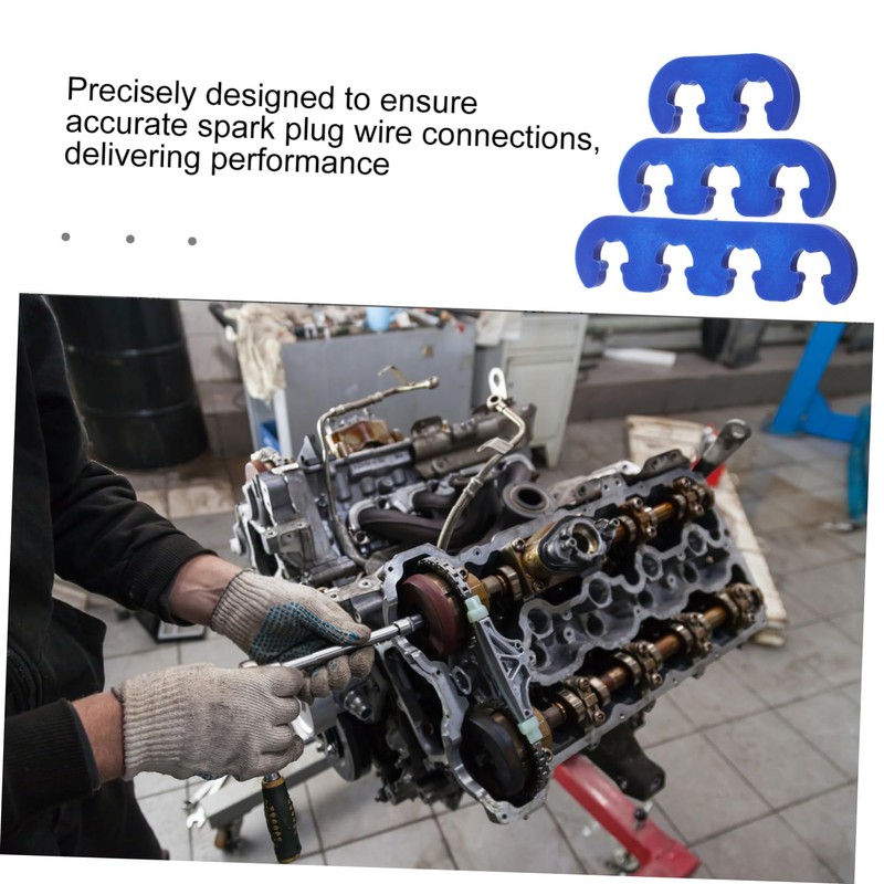 Parliky 6pcs Spark Plug Wire Separator Holder for Durable Wire