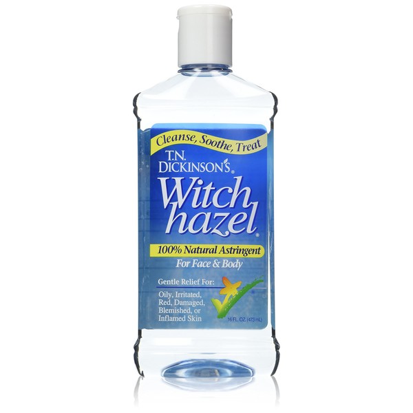 TN Dickinson's Witch Hazel Natural Astringent, 16 oz (Pack of 3)