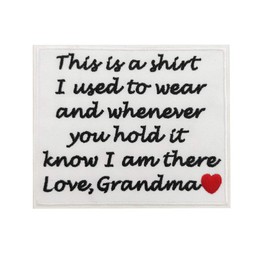 Cute-Patch Memory Pillow Cover DIY Patch This is a Shirt I Used to wear Iron on Memorial Patches (Papa)