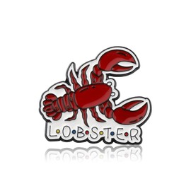 PLITI Friend TV Show Gift Friend TV Show Fans Central Perk Gift Lobster Lover Gift Lobster Brooch Pin For Best Friend (Lobster pinCA)