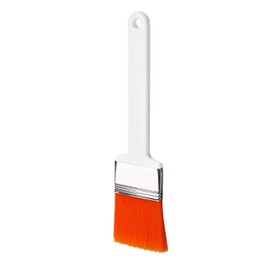 haug bürsten - Anti Bac Flat Brush - Antibacterial - Colour: White with Orange Bristles - Size: 225 x 50 x 45 mm - Made in Germany