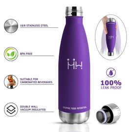 Stainless Steel Drinking Bottle, 750 ml, Thermos Flask, BPA-Free, Suitable for Carbonated Drinks, Metal Insulated Flask, Double-Walled for Camping, Children, Fitness, Fizz, Sports, Travel, Boys, Girls