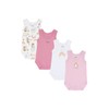 Chicco Unisex Baby Set Sleeveless Cotton Bodysuits (Pack of 4),